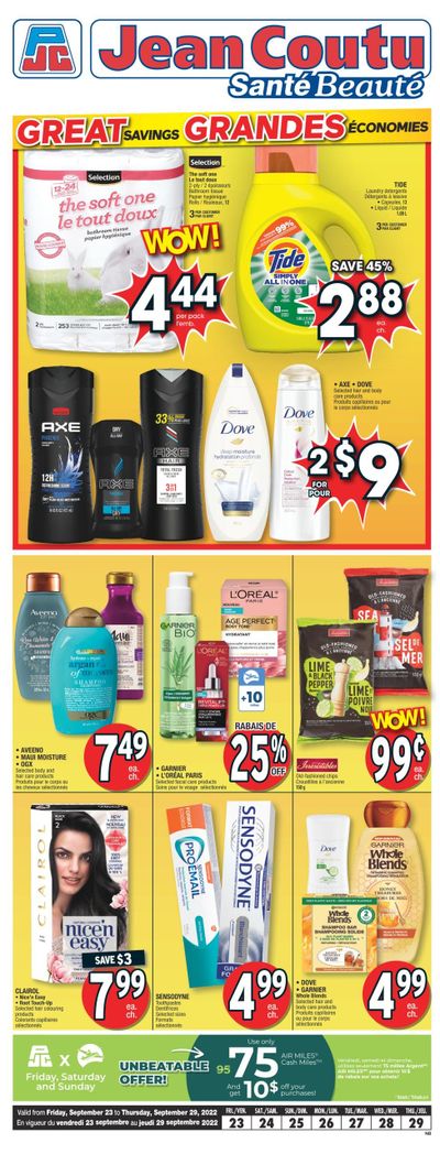 Jean Coutu (NB) Flyer September 23 to 29