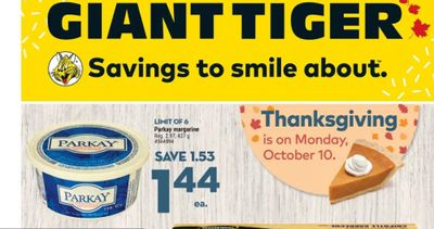 Giant Tiger Canada Flyer Deals September 21st – 27th