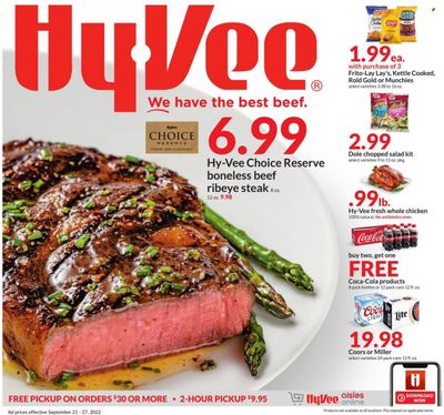 Hy-Vee (IA) Weekly Ad Flyer Specials September 21 to September 27, 2022 Hy-Vee (IA) Weekly Ad Flyer Specials September 21 to September 27, 2022