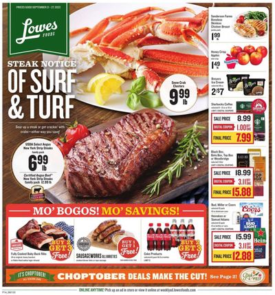 Lowes Foods (NC, SC) Weekly Ad Flyer Specials September 21 to September 27, 2022