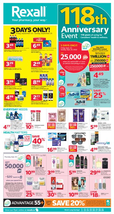 Rexall (West) Flyer September 23 to 29