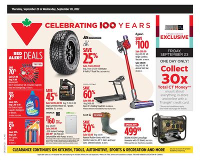 Canadian Tire (Atlantic) Flyer September 22 to 28