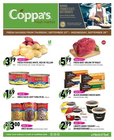 Coppa's Fresh Market Flyer September 22 to 28