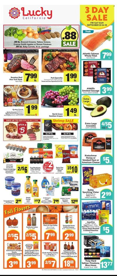 Lucky California Weekly Ad Flyer Specials September 21 to September 27, 2022
