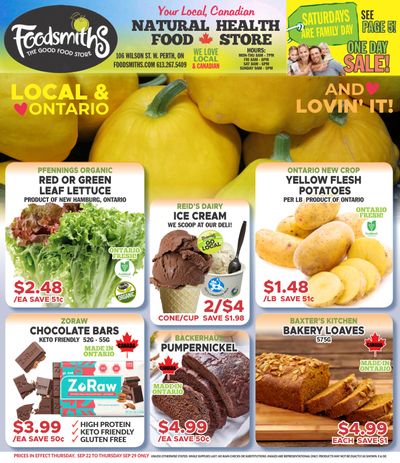 Foodsmiths Flyer September 22 to 28