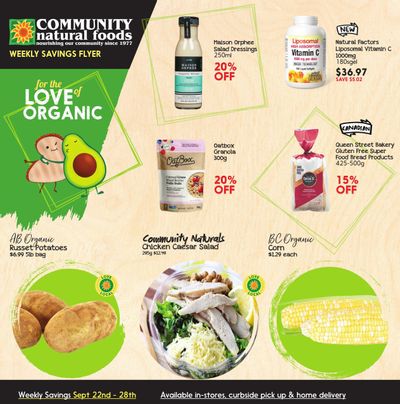 Community Natural Foods Flyer September 22 to 28