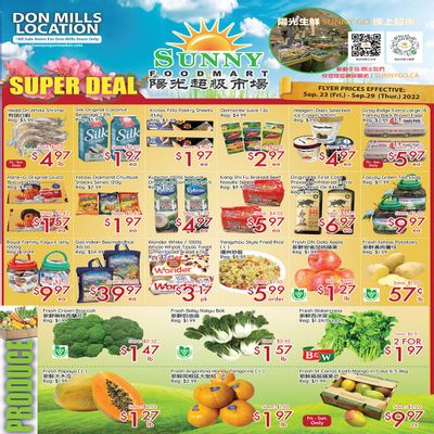 Sunny Foodmart (Don Mills) Flyer September 23 to 29