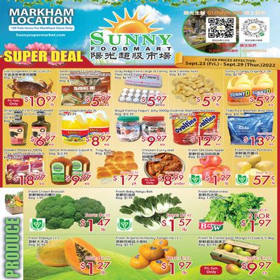 Sunny Foodmart (Markham) Flyer September 23 to 29