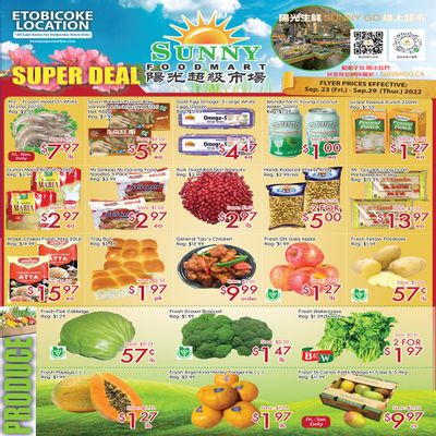 Sunny Foodmart (Etobicoke) Flyer September 23 to 29