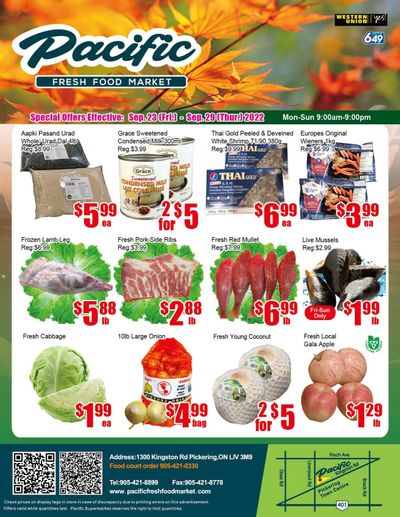 Pacific Fresh Food Market (Pickering) Flyer September 23 to 29