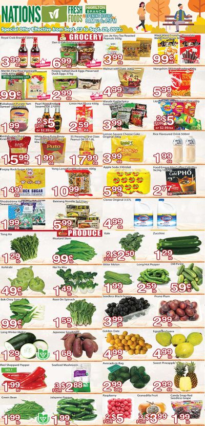 Nations Fresh Foods (Hamilton) Flyer September 23 to 29