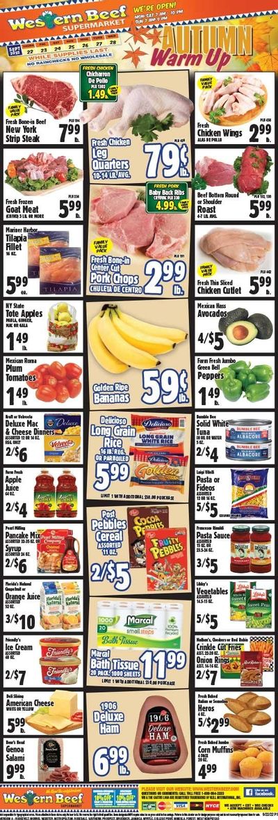 Western Beef (FL, NY) Weekly Ad Flyer Specials September 22 to September 28, 2022