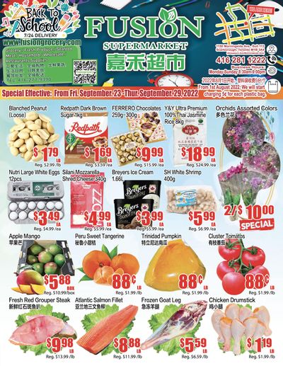 Fusion Supermarket Flyer September 23 to 29