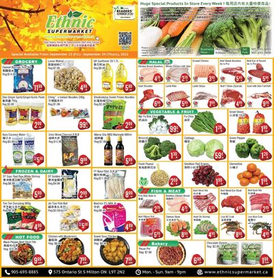 Ethnic Supermarket (Milton) Flyer September 23 to 29