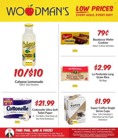 Woodman's Markets (IL, WI) Weekly Ad Flyer Specials September 22 to September 28, 2022