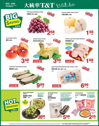T&T Supermarket (BC) Flyer September 23 to 29