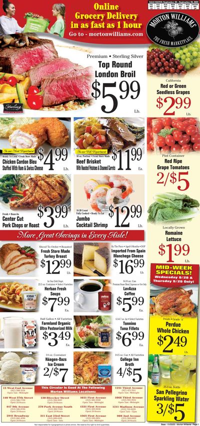 Morton Williams (NY) Weekly Ad Flyer Specials September 23 to September 29, 2022