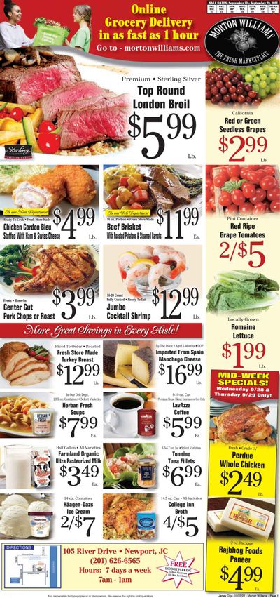 Morton Williams (NJ) Weekly Ad Flyer Specials September 23 to September 29, 2022