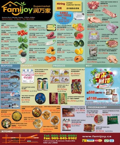 Famijoy Supermarket Flyer September 23 to 29