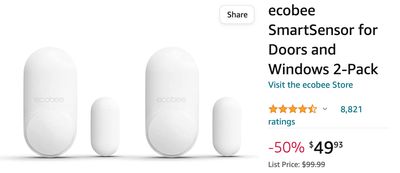Amazon Canada Deals: Save 50% on ecobee SmartSensor + 45% on Shock Collar for Dogs with Coupon + More Offers