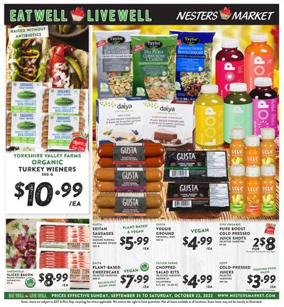 Nesters Market Eat Well Live Well Monthly Flyer September 25 to October 22