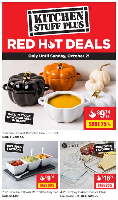 Kitchen Stuff Plus Red Hot Deals Flyer September 26 to October 2