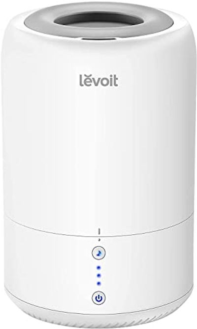 Levoit Humidifier for Bedroom, Top Fill Cool Mist Humidifiers for Plants, Baby, Air Humidifier with Intelligent Sleep Mode, Essential Oil Difusser, Filterless, BPA Free, Dual 100, White $57.78 (Reg $76.60)