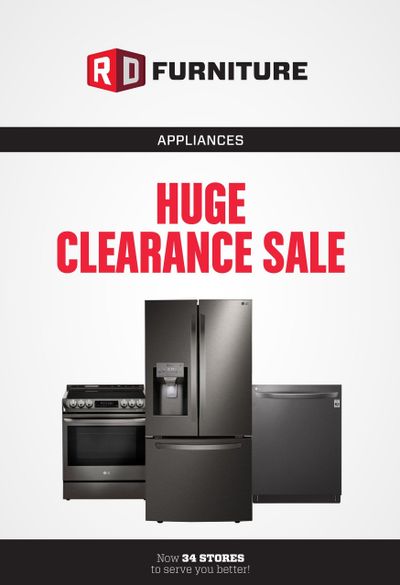 Meubles RD Appliances Huge Clearance Sale Flyer September 26 to October 12
