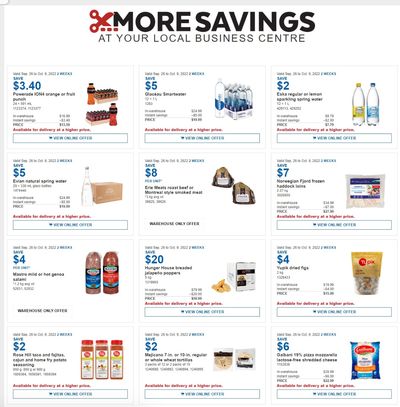 Costco Canada Business Centre Instant Savings Coupons / Flyer, until October 9