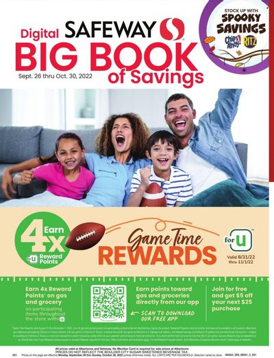 Safeway (SD) Weekly Ad Flyer Specials September 26 to October 30, 2022