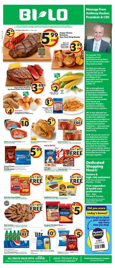 BI-LO Weekly Ad & Flyer April 15 to 21