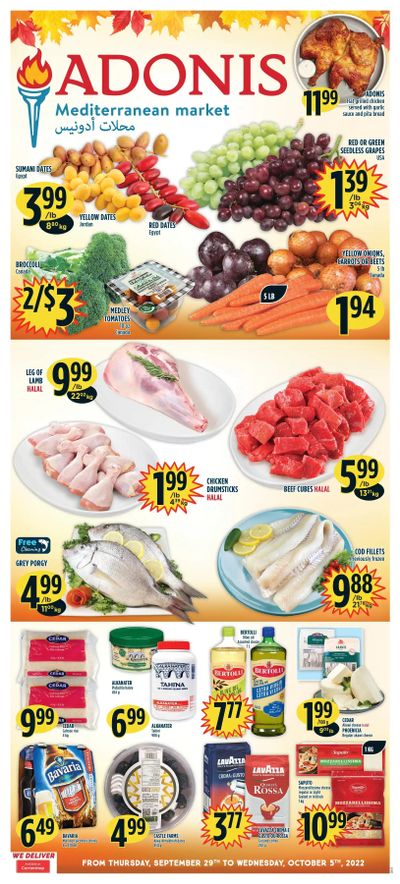 Adonis (ON) Flyer September 29 to October 5
