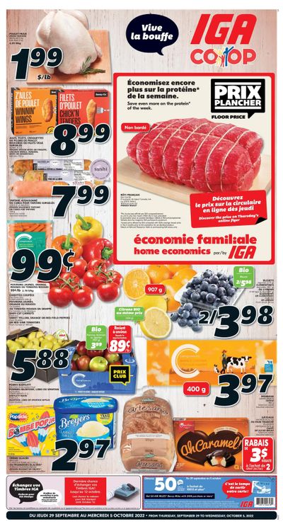 IGA (NB) Flyer September 29 to October 5