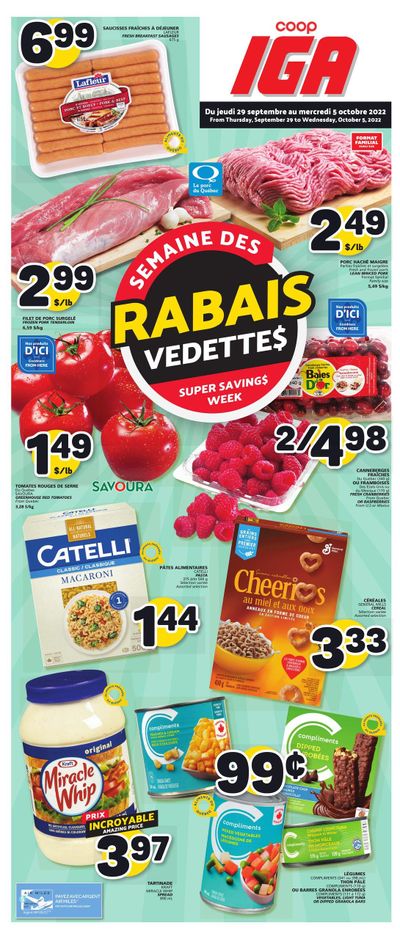 Coop IGA Flyer September 29 to October 5
