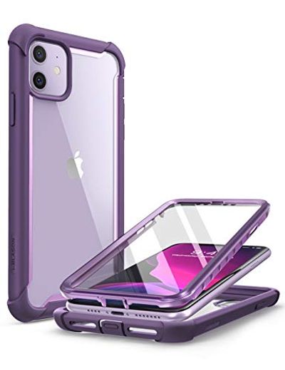 i-Blason Ares Case for iPhone 11 6.1 inch (2019 Release), Dual Layer Rugged Clear Bumper Case with Built-in Screen Protector (Purple) $20.1 (Reg $22.99)