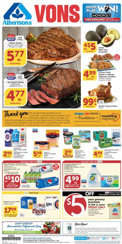 Vons Weekly Ad & Flyer April 15 to 21