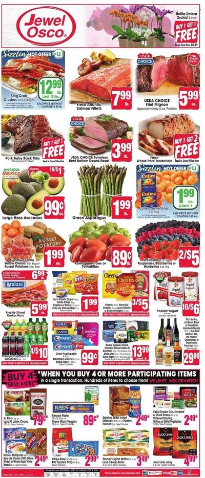 Jewel Osco (IL) Weekly Ad Flyer Specials September 28 to October 4, 2022