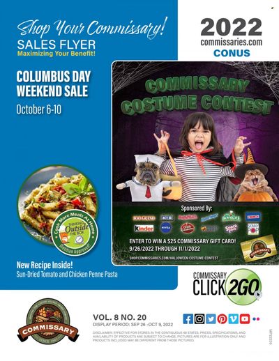 Commissary Weekly Ad Flyer Specials September 26 to October 9, 2022