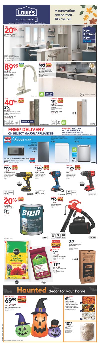 Lowe's (ON) Flyer September 29 to October 5