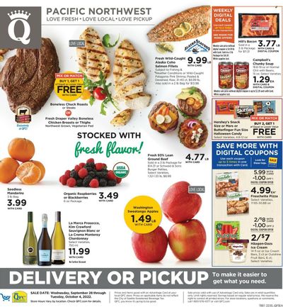 QFC (WA) Weekly Ad Flyer Specials September 28 to October 4, 2022