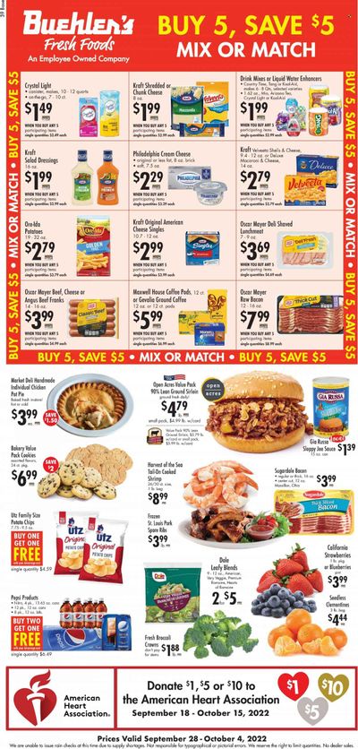 Buehler's (OH) Weekly Ad Flyer Specials September 28 to October 4, 2022