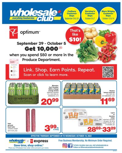 Wholesale Club (ON) Flyer September 29 to October 19