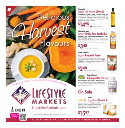 Lifestyle Markets Flyer September 28 to October 16