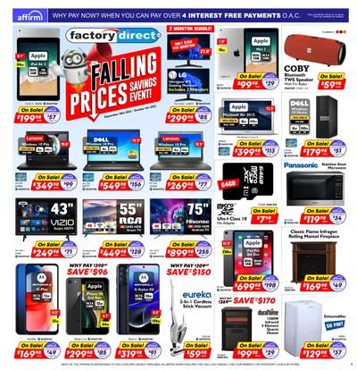 Factory Direct Flyer September 28 to October 4