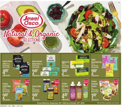 Jewel Osco (IN) Weekly Ad Flyer Specials September 28 to October 18, 2022