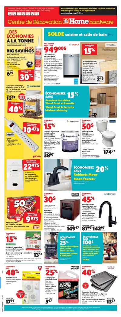 Home Hardware Building Centre (QC) Flyer September 29 to October 5
