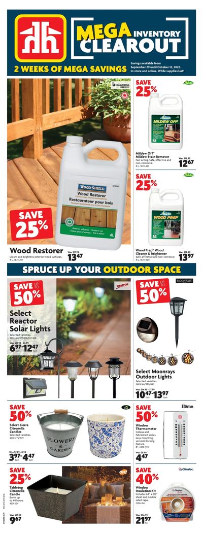 Home Hardware (ON) Flyer September 29 to October 12