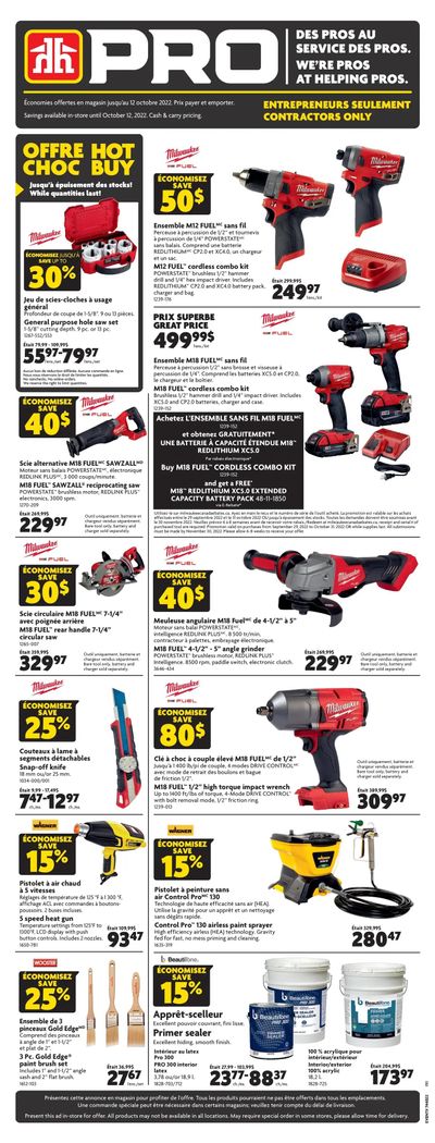 Home Hardware (QC) PRO Flyer September 29 to October 12