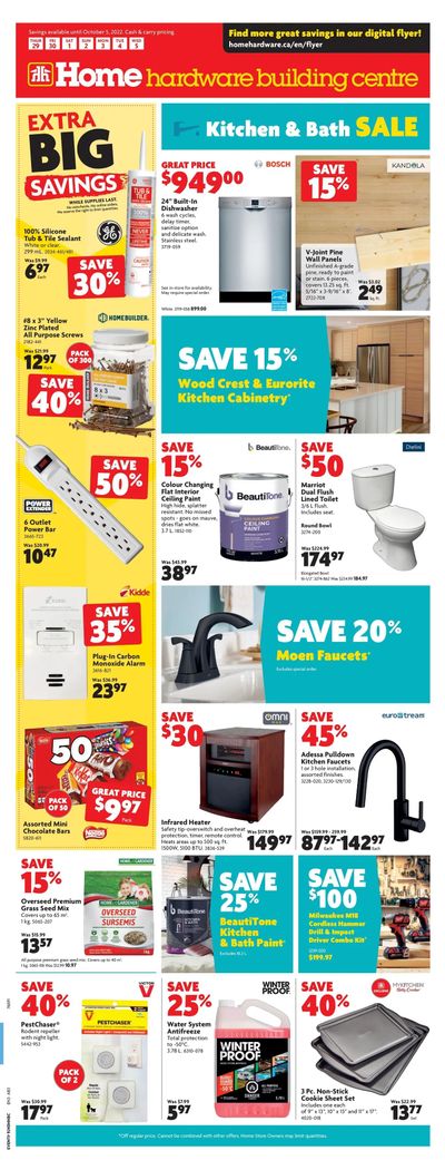 Home Hardware Building Centre (AB) Flyer September 29 to October 5