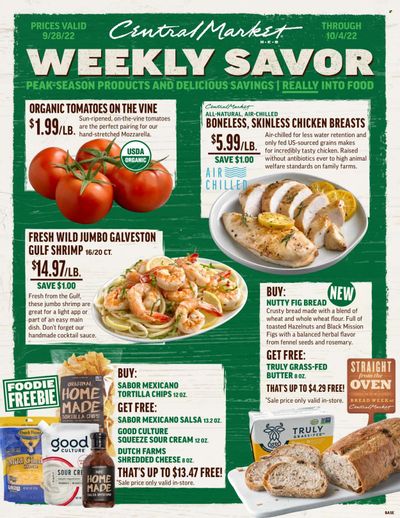 Central Market (TX) Weekly Ad Flyer Specials September 28 to October 4, 2022